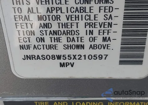2005 Infiniti Fx35 z USA, uszkodzony, nr VIN JNRAS08W55X210597